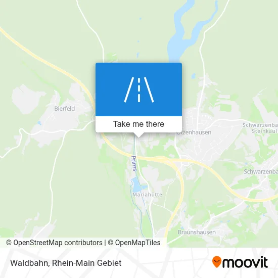 Waldbahn map