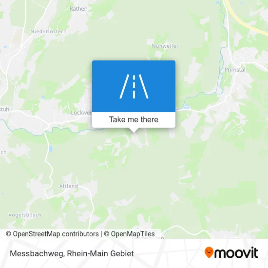 Messbachweg map