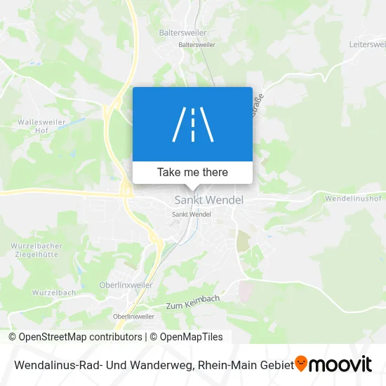 Wendalinus-Rad- Und Wanderweg map