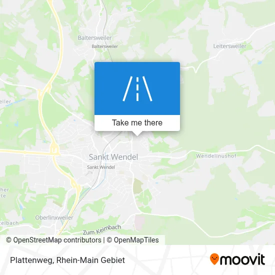 Plattenweg map