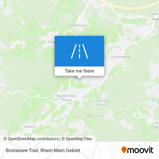 Bostalsee-Trail map