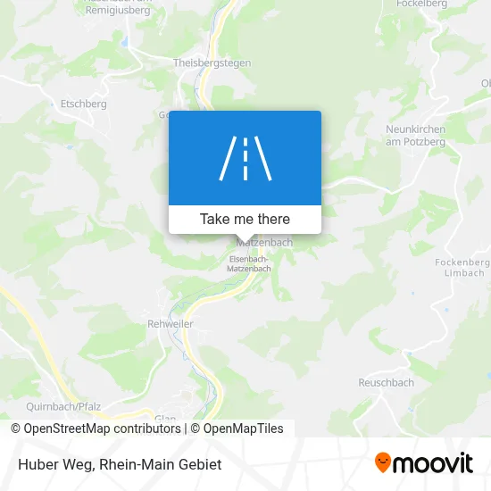 Huber Weg map