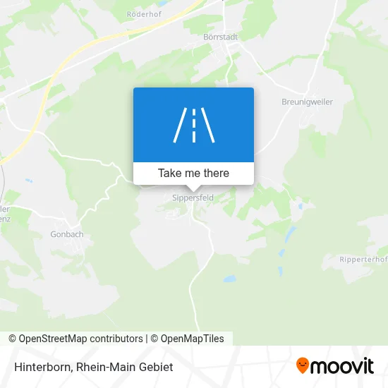 Hinterborn map