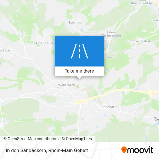 In den Sandäckern map