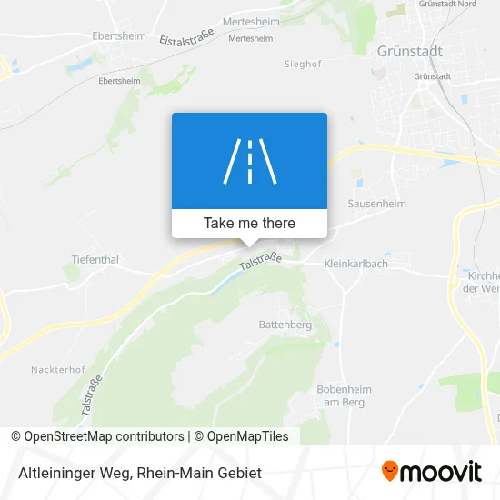 Altleininger Weg map