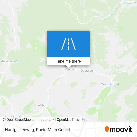 Hanfgartenweg map