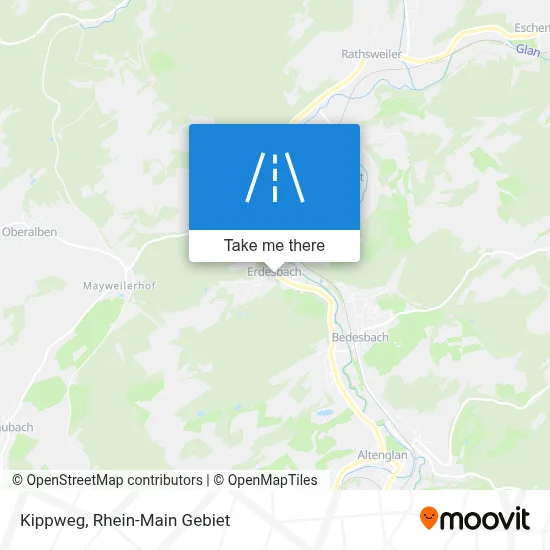 Kippweg map