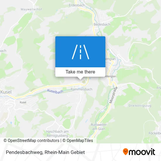 Pendesbachweg map