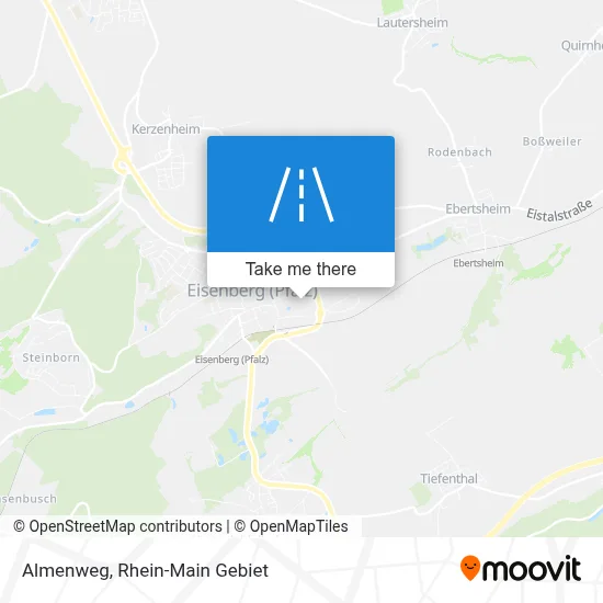 Almenweg map