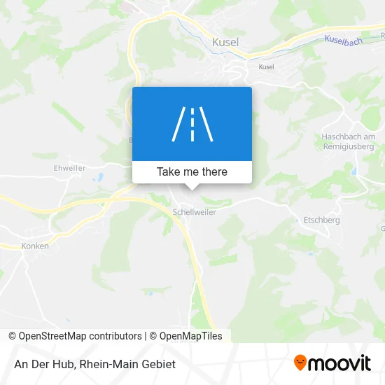 An Der Hub map