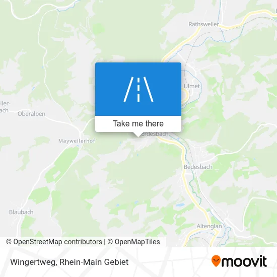Wingertweg map