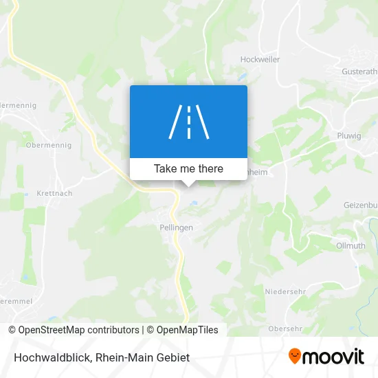 Hochwaldblick map