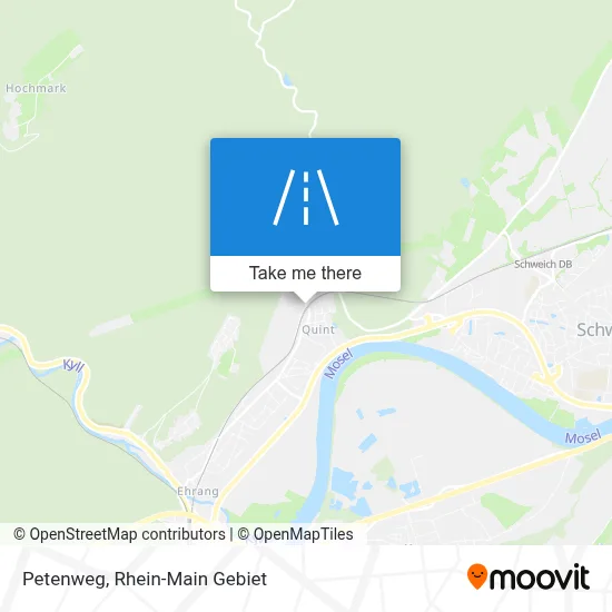 Petenweg map