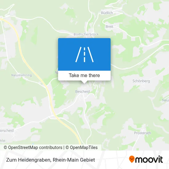 Zum Heidengraben map