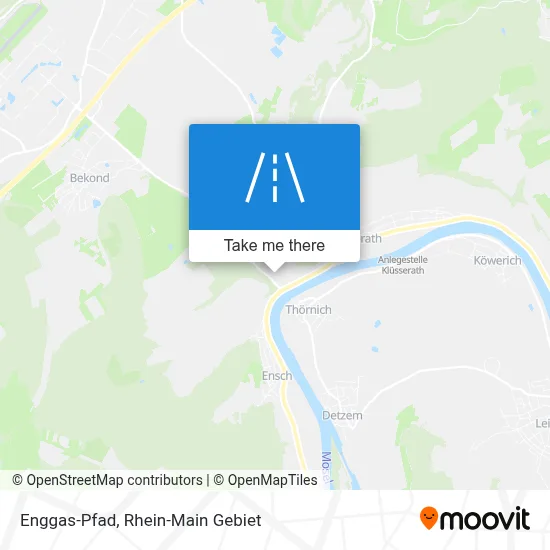 Enggas-Pfad map