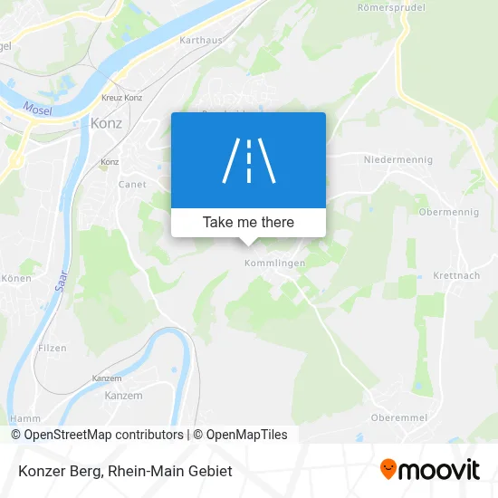 Konzer Berg map