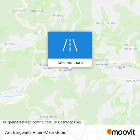 Am Bergwald map