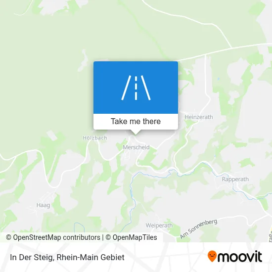 In Der Steig map