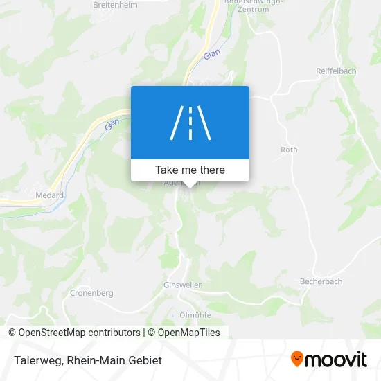 Talerweg map