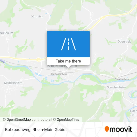 Botzbachweg map