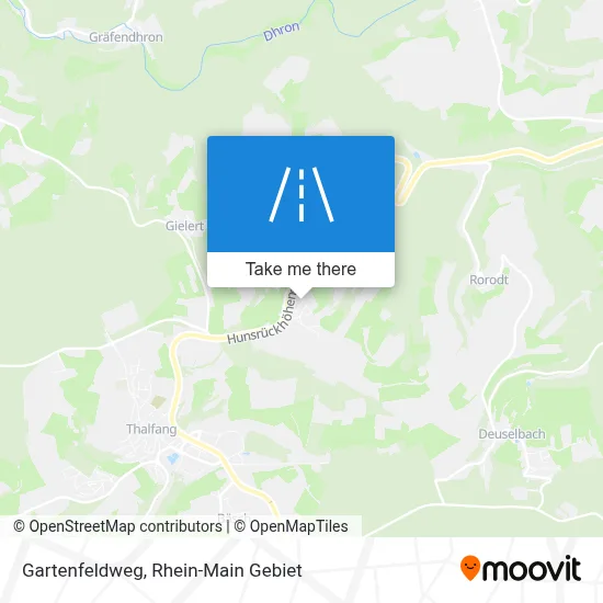 Gartenfeldweg map