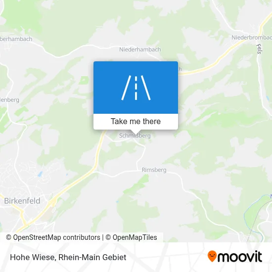 Hohe Wiese map