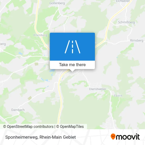 Sponheimerweg map