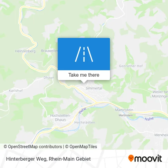 Hinterberger Weg map