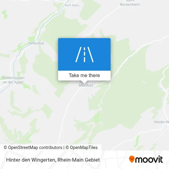 Hinter den Wingerten map