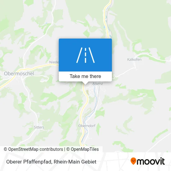 Oberer Pfaffenpfad map