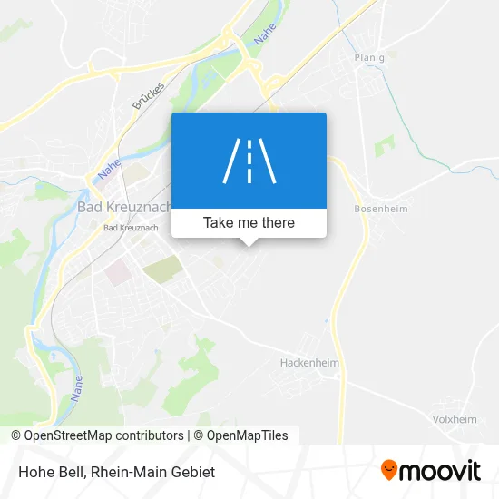 Hohe Bell map