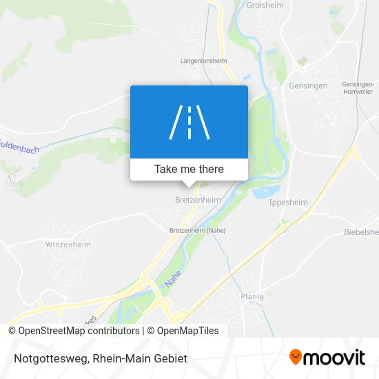 Notgottesweg map