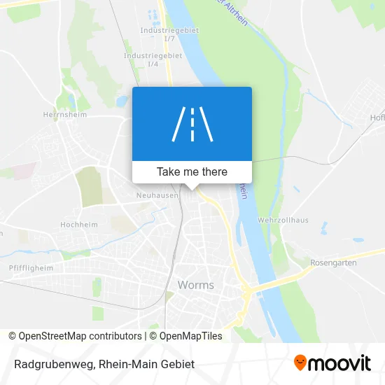 Radgrubenweg map