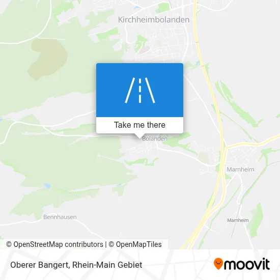 Oberer Bangert map