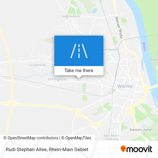 Rudi-Stephan-Allee map