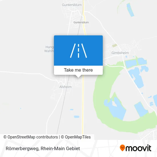 Römerbergweg map