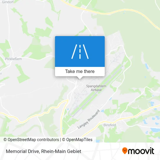 Memorial Drive map