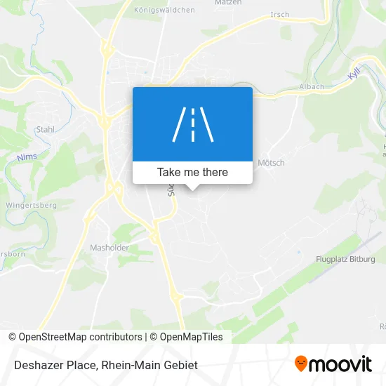 Deshazer Place map