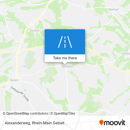 Alexanderweg map
