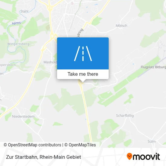 Zur Startbahn map