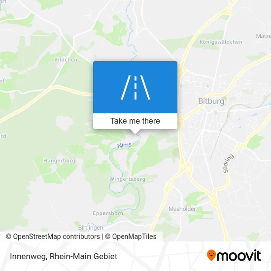 Innenweg map
