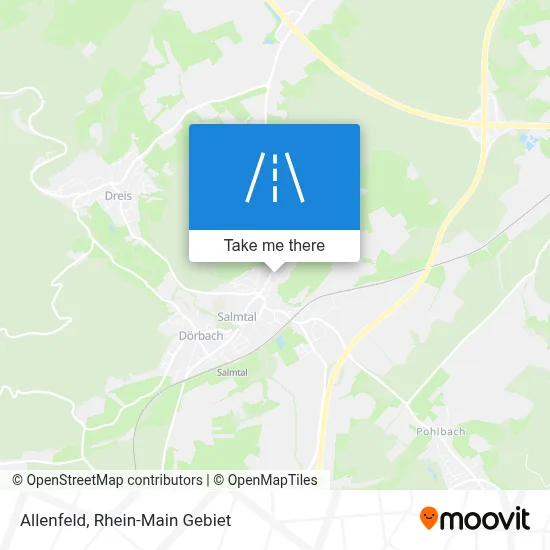 Allenfeld map