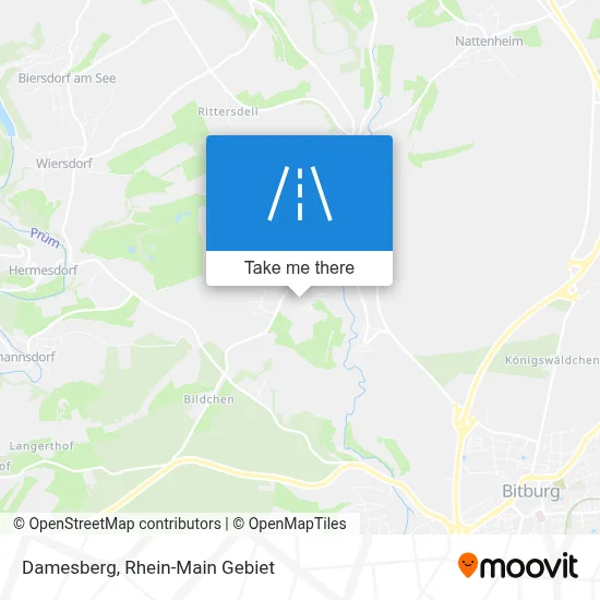 Damesberg map