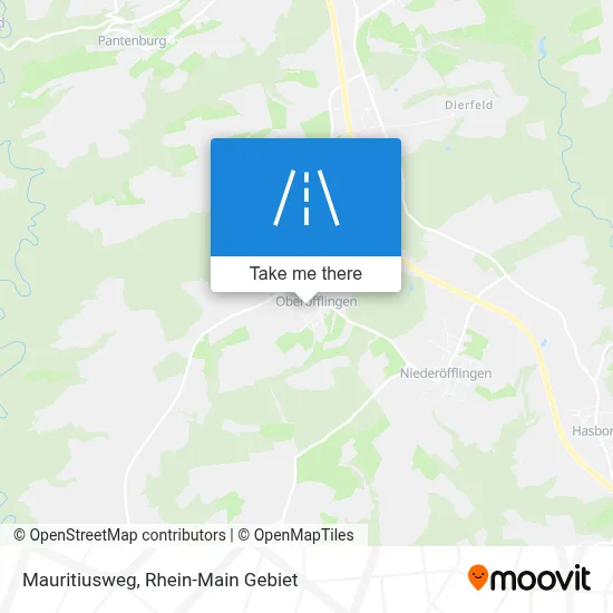 Mauritiusweg map