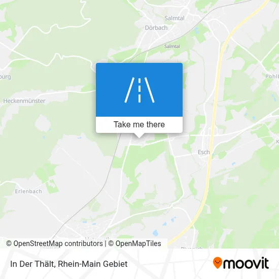 In Der Thält map