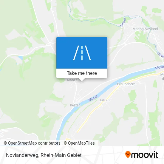 Novianderweg map
