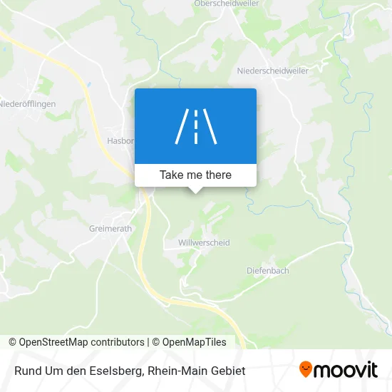 Rund Um den Eselsberg map