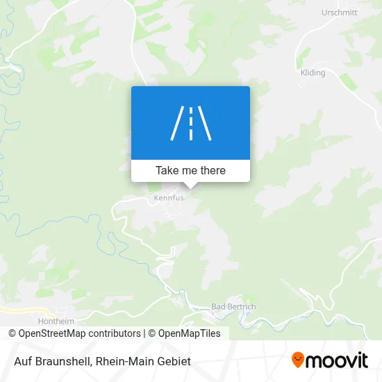 Auf Braunshell map