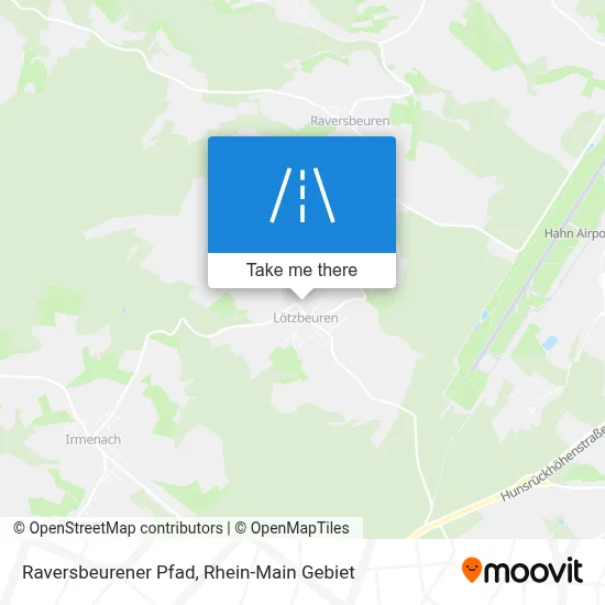 Raversbeurener Pfad map