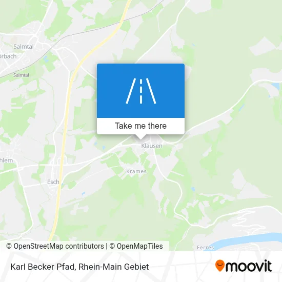 Karl Becker Pfad map